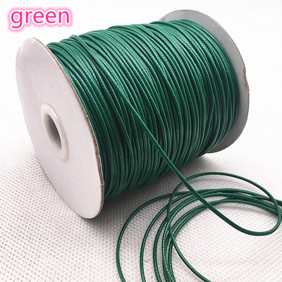 10 metrų / partijoje 1 mm 1,5 mm vaškuotos medvilnės virvelė vaškuota sriegio virvelė virvelė, karoliai, virvės, karoliukai papuošalams gaminti.