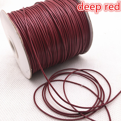 10 metrų / partijoje 1 mm 1,5 mm vaškuotos medvilnės virvelė vaškuota sriegio virvelė virvelė, karoliai, virvės, karoliukai papuošalams gaminti.