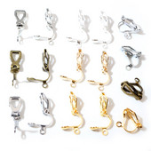 12x5mm 50 tk kõrge kvaliteediga 6 värviga kaetud kõrvaklamber DIY käsitsi valmistatud kõrvarõngad leiud Ehted leiud osad hulgimüük