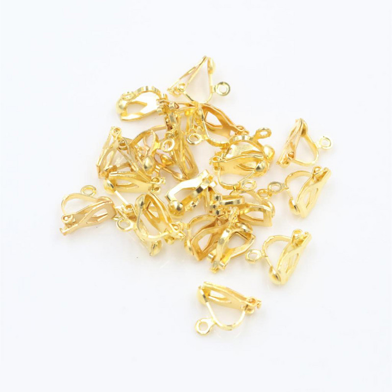 12x5mm 50 tk kõrge kvaliteediga 6 värviga kaetud kõrvaklamber DIY käsitsi valmistatud kõrvarõngad leiud Ehted leiud osad hulgimüük