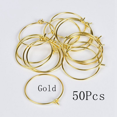 20-50 tk/partii roostevabast terasest raudrõngad kõrvarõngad ringikujulised kõrvatraadi leiud Juhtmed tarvikud isetegemise ehete valmistamise tarvikud