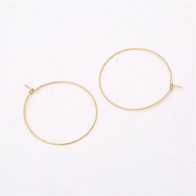 20-50 tk/partii roostevabast terasest raudrõngad kõrvarõngad ringikujulised kõrvatraadi leiud Juhtmed tarvikud isetegemise ehete valmistamise tarvikud