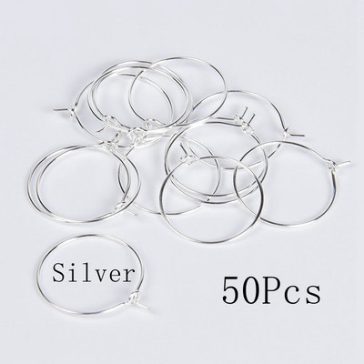 20-50 tk/partii roostevabast terasest raudrõngad kõrvarõngad ringikujulised kõrvatraadi leiud Juhtmed tarvikud isetegemise ehete valmistamise tarvikud