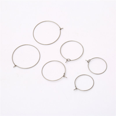 20-50 tk/partii roostevabast terasest raudrõngad kõrvarõngad ringikujulised kõrvatraadi leiud Juhtmed tarvikud isetegemise ehete valmistamise tarvikud