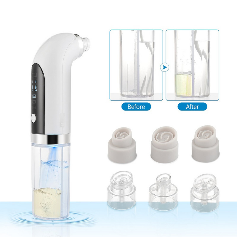 Nano Bubble Pore Cleaner Mitesszer eltávolító Vákuumos arcbőrápoló szívás fekete folt pattanás eltávolító arc mélytisztító készülék
