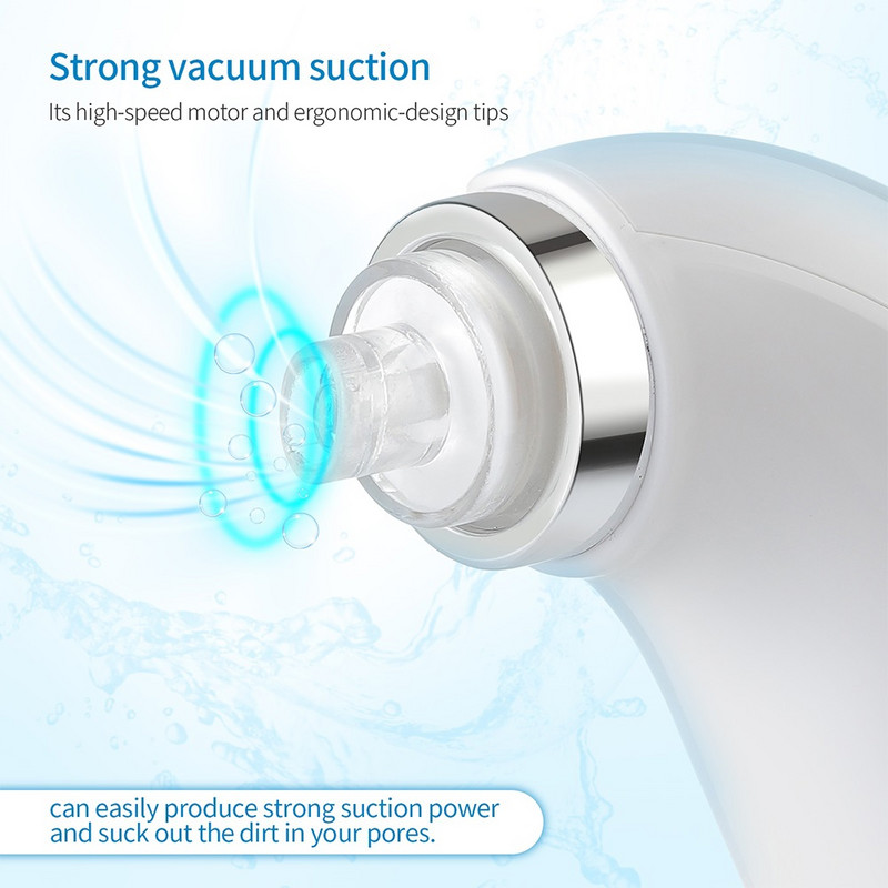 Nano Bubble Pore Cleaner Mitesszer eltávolító Vákuumos arcbőrápoló szívás fekete folt pattanás eltávolító arc mélytisztító készülék
