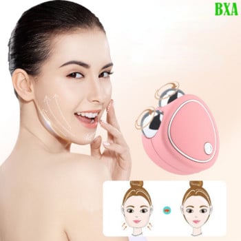 Подмладяване на стягане на кожата Beauty Charg Facial Anti Wrinkle USB EMS Facial Massager Microcurrent Face Lifting Machine Roller