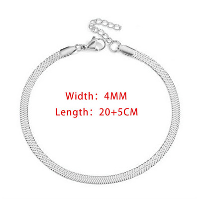 Blade Snake keti jalavõru naistele laius 3/4/5 mm kullavärvi jalakäevõru jalal Roostevabast terasest kett Rannatarvikud Ehted