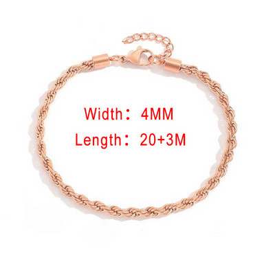 Blade Snake keti jalavõru naistele laius 3/4/5 mm kullavärvi jalakäevõru jalal Roostevabast terasest kett Rannatarvikud Ehted