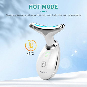 Ново устройство за премахване на двойна брадичка LED Photon Heating Therapy Anti-Wrinkle Neck Care Tool Vibration Skin Lifting Tighten Massager