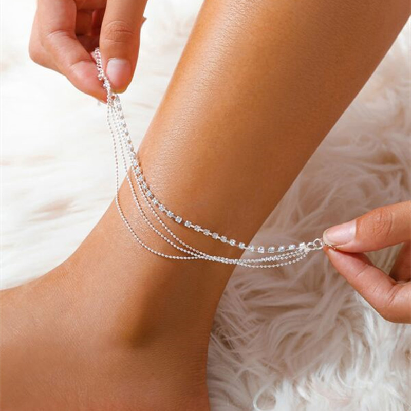 Καλοκαιρινό Boho Heart Butterfly Anklet για Γυναικεία Χρυσό Ασημί Χρώμα Παραλία Ξυπόλητο βραχιόλι στο πόδι Δώρο κοσμήματα με αλυσίδα