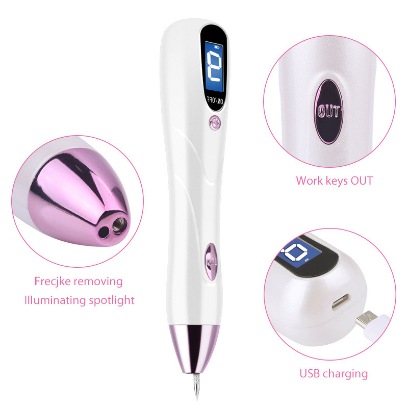 9Gear Professional Skin Tag Remover Plasma Pen Reckle Mole Warts Removal Lcd Nevus Tattoo Remover Black Spot Remover.
