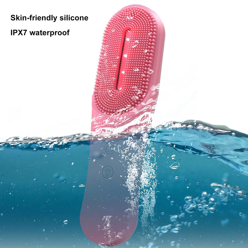 Συσκευή περιποίησης δέρματος Εργαλείο περιποίησης προσώπου Μασάζ προσώπου Αδιάβροχο ηλεκτρικό ηχητικό καθαριστικό προσώπου σιλικόνης Βούρτσα καθαρισμού προσώπου Λεύκανση δέρματος