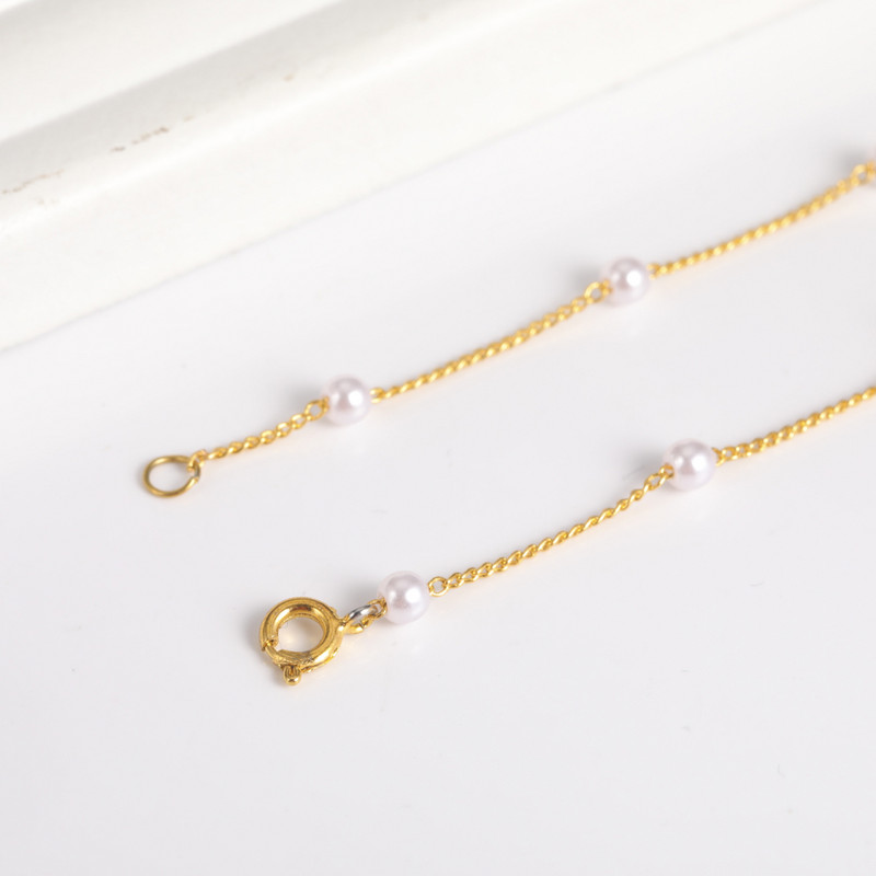 Κομψό μαργαριταρένιο ποδήλατο για γυναίκες Νέα μόδα Απλή κοσμήματα ποδιών αξεσουάρ για δώρο γενεθλίων εραστή Χονδρική