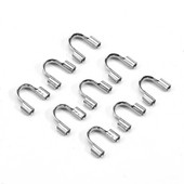 100 db/tétel 4,5x 4 mm-es rozsdamentes acél rézhuzal védővédők hurkok U alakú csatlakozók ékszerkészítési kiegészítőkhöz