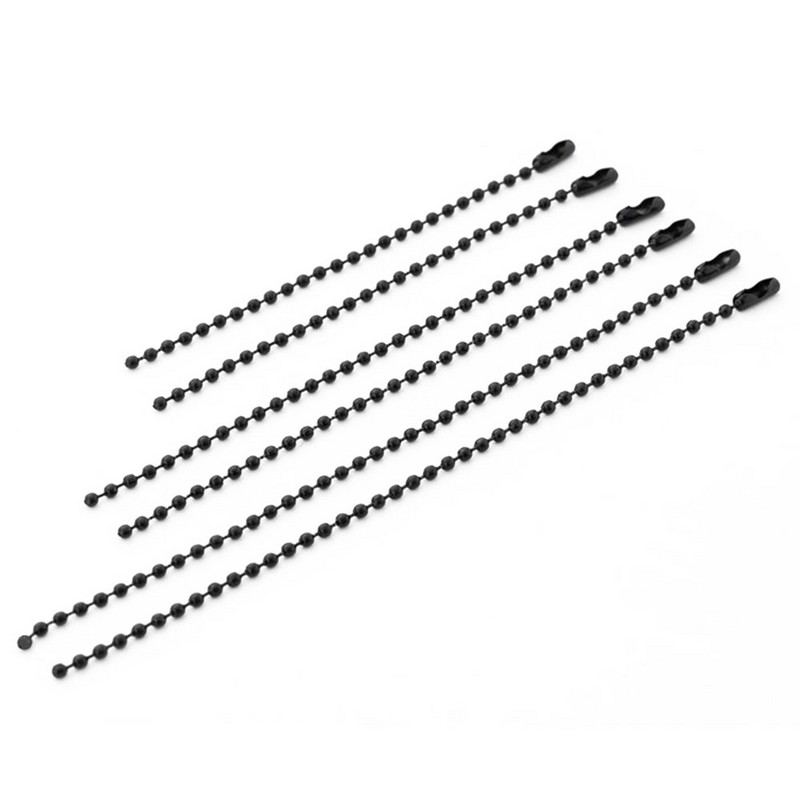 50 buc./lot 10/12/15 cm 2,4 mm lanț de mărgele pentru lanțuri de mărgele se potrivește pentru breloc/breloc/păpuși/etichetă conector pentru etichetă de mână bijuterii DIY