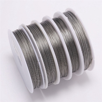 6-30M 0,3 - 1,0mm από ανοξείδωτο χάλυβα Beaded Wire Tiger Tail Beading Wire for Jewelry Making Jewelry Finding Accessories