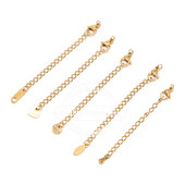 10db rozsdamentes acél 2 hüvelykes arany hosszabbító farok lánc homár kapcsok csatlakozó barkács ékszerek készítése karkötő nyaklánc