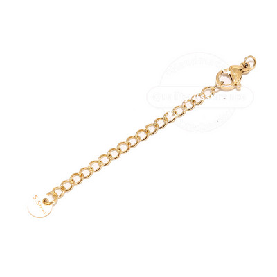 10db rozsdamentes acél 2 hüvelykes arany hosszabbító farok lánc homár kapcsok csatlakozó barkács ékszerek készítése karkötő nyaklánc