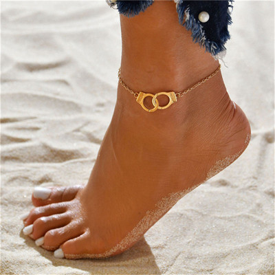 Modyle Нова мода Любовни белезници Плажни глезени за жени Модерни бижута за крака Freedom Letters Крак Гривна Подарък за жена
