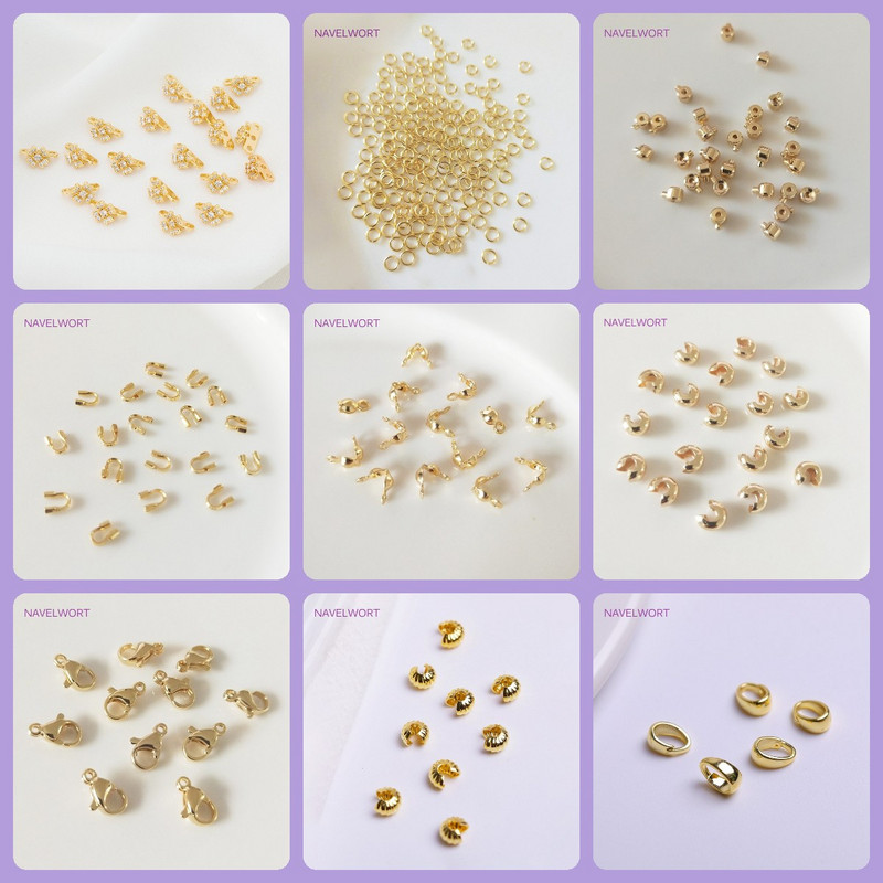 Conector de închizătoare de marinar placat cu aur de 18K pentru închizătoare de capăt de colier Închizători de volan din alamă, metal, accesoriu pentru fabricarea de bijuterii DIY