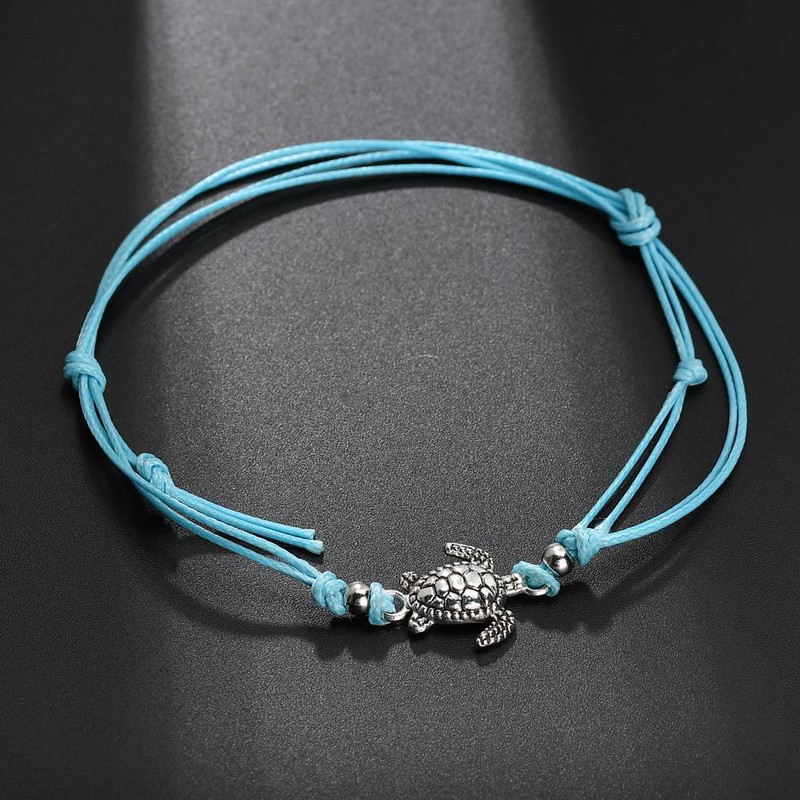 Modyle Ljeto Plaža U obliku kornjače šarm konop žica narukvice za žene Narukvica za gležanj Ženske sandale na nozi Lanac Nakit za stopala