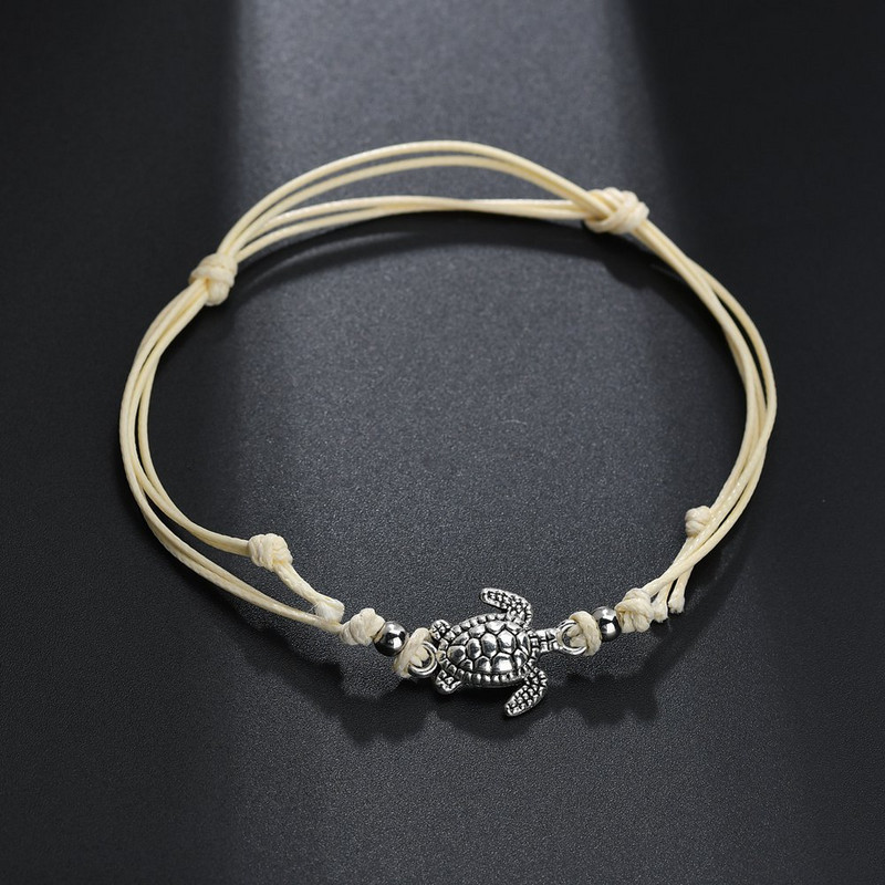 Modyle Ljeto Plaža U obliku kornjače šarm konop žica narukvice za žene Narukvica za gležanj Ženske sandale na nozi Lanac Nakit za stopala