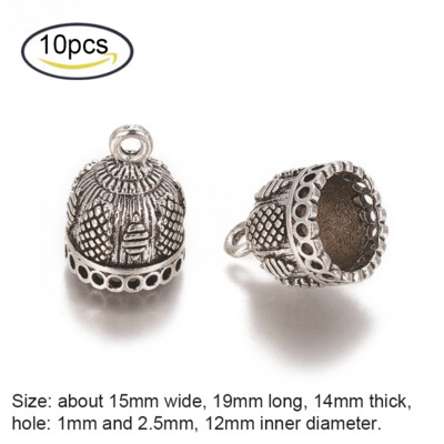 NBEADS 5-100 TK messingist ripatsiga kuusnurkne helmekork, plaatina kaelakee kõrvarõngad, DIY ehete valmistamise komponentide tarvikud