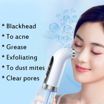 Blackhead Remover Pore Vacuum Face Cleaner Electric Pimple Black Head Removal USB Rechargeable Water Cycle Инструменти за почистване на лице