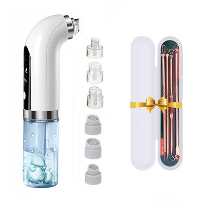 Εργαλεία καθαρισμού προσώπου με επαναφορτιζόμενο USB κύκλου νερού, ηλεκτρική σκούπα προσώπου, ηλεκτρικό σπυράκι αφαίρεσης μαύρου κεφαλιού