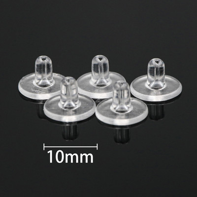 10/50/100tk Kõrvarõngahoidjad Korgid Pehme mutter Silikoonkummist kõrvarõnga seljatoed Metallist kõrvatroppide tarvikud ehete jaoks isetegemise tarvikud