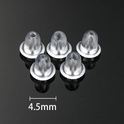 10/50/100tk Kõrvarõngahoidjad Korgid Pehme mutter Silikoonkummist kõrvarõnga seljatoed Metallist kõrvatroppide tarvikud ehete jaoks isetegemise tarvikud