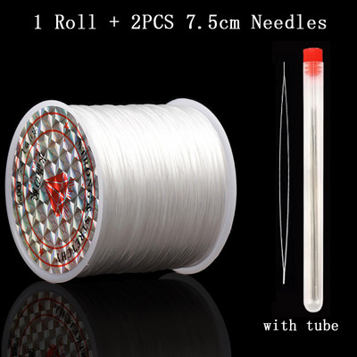 40M 0,7mm Κλωστή κοσμήματος Stretch Ελαστικές χάντρες Κορδόνι Κρυστάλλινο νήμα κορδόνι για κατασκευή κοσμημάτων Βραχιόλια με χάντρες DIY Σχοινί