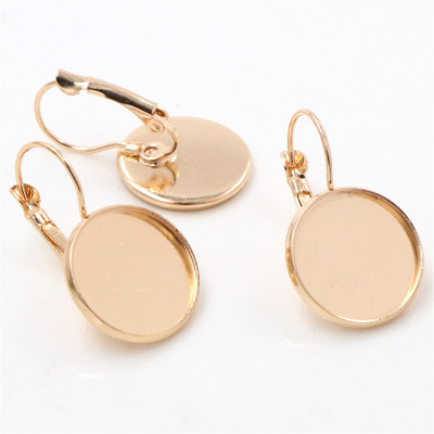 Visokokvalitetni bakreni materijali 8-25 mm 10 komada Klasične 10 boja Baza naušnica s francuskom polugom, prazne naušnice za nakit