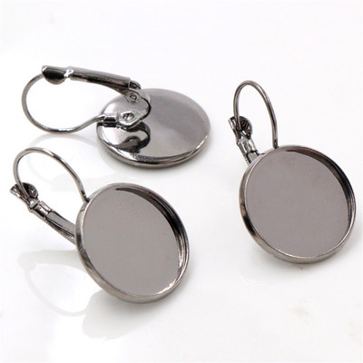 Visokokvalitetni bakreni materijali 8-25 mm 10 komada Klasične 10 boja Baza naušnica s francuskom polugom, prazne naušnice za nakit