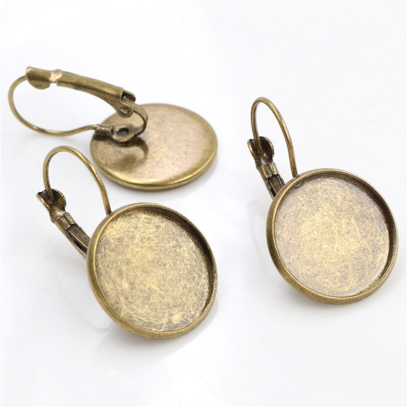 Visokokvalitetni bakreni materijali 8-25 mm 10 komada Klasične 10 boja Baza naušnica s francuskom polugom, prazne naušnice za nakit