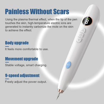 Skin Tag Remover Electric Plasma Pen Cleaner Pore Cleaner Mole Wart Tattoo φακίδες Αφαίρεση μαύρων κηλίδων για Face Beauty Περιποίηση δέρματος προσώπου