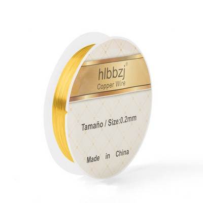 0,2-1 mm zlatno srebrna bakrena žica zadržavanje boje za izradu nakita Narukvica DIY naušnice Pribor Ručno izrađeni obrtnički dodaci