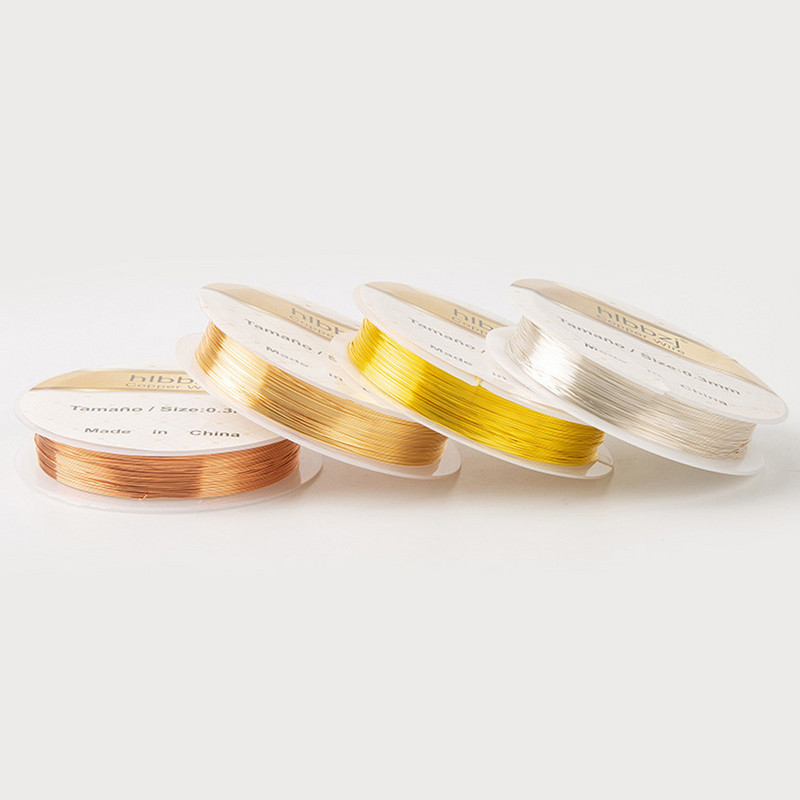 0,2-1 mm zlatno srebrna bakrena žica zadržavanje boje za izradu nakita Narukvica DIY naušnice Pribor Ručno izrađeni obrtnički dodaci