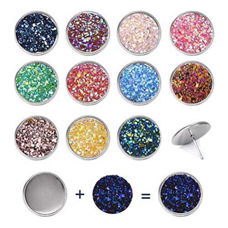 50 tk/partii roostevabast terasest tühi kõrvarõnga aluse seadistus 10mm 12mm 14mm 16mm cabochon kõrvarõngad ehete tegemine isetegemise leiud