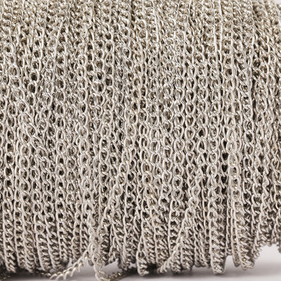 2 metra Lanac za izradu nakita DIY Zlato Srebrna Ogrlica Metalna ravna 2,5/3,5/4,5 mm Produžni lanac Pribor Komponente Veleprodaja