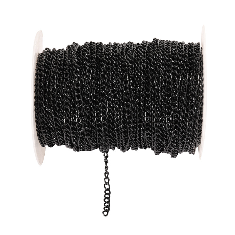 2 metra Lanac za izradu nakita DIY Zlato Srebrna Ogrlica Metalna ravna 2,5/3,5/4,5 mm Produžni lanac Pribor Komponente Veleprodaja