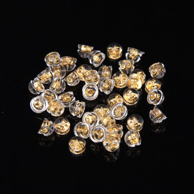 20-50 τμχ Πώματα αυτιού από μαλακό καουτσούκ σιλικόνης Ακουστικά για χάμπουργκερ με επίστρωση σιλικόνης για αξεσουάρ σκουλαρικιών DIY