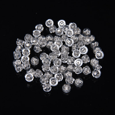 20-50 τμχ Πώματα αυτιού από μαλακό καουτσούκ σιλικόνης Ακουστικά για χάμπουργκερ με επίστρωση σιλικόνης για αξεσουάρ σκουλαρικιών DIY