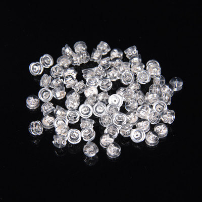 20-50 τμχ Πώματα αυτιού από μαλακό καουτσούκ σιλικόνης Ακουστικά για χάμπουργκερ με επίστρωση σιλικόνης για αξεσουάρ σκουλαρικιών DIY