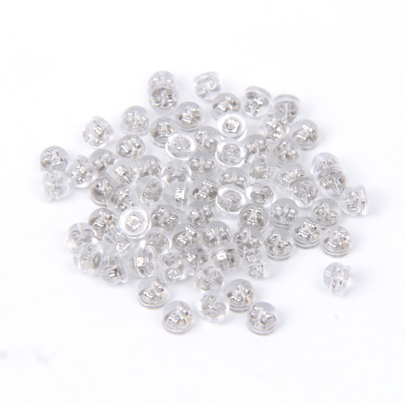 20-50 τμχ Πώματα αυτιού από μαλακό καουτσούκ σιλικόνης Ακουστικά για χάμπουργκερ με επίστρωση σιλικόνης για αξεσουάρ σκουλαρικιών DIY