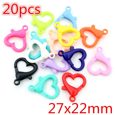 Többszínű vegyes műanyag pattintható homár kapocs horgok barkács ékszerek Kulcstartó játékok táskák Kiegészítők