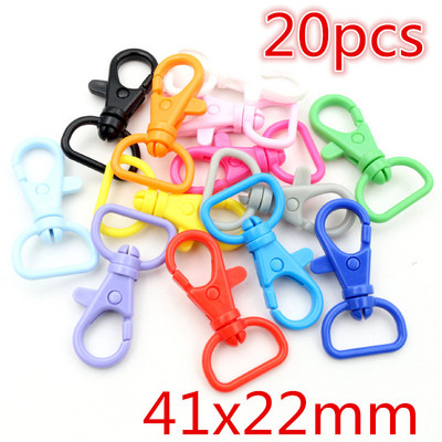 Többszínű vegyes műanyag pattintható homár kapocs horgok barkács ékszerek Kulcstartó játékok táskák Kiegészítők