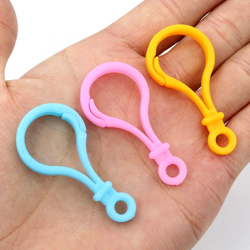 Többszínű vegyes műanyag pattintható homár kapocs horgok barkács ékszerek Kulcstartó játékok táskák Kiegészítők