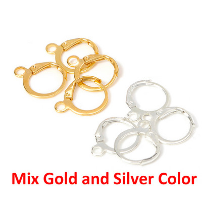 50tk Kõrvarõngakonks Prantsuse kõrvarõngad Kõrvatraadiga kinnitus 13x15mm kõrvaklapi alus Aksessuaarid meisterdamiseks ehete valmistamise komponendid DIY